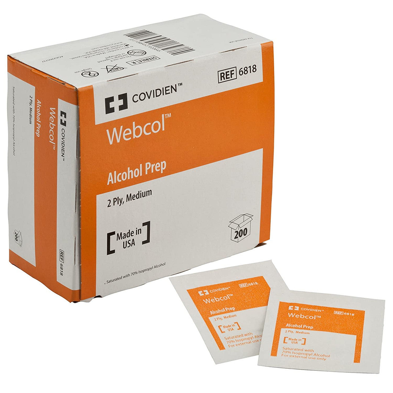 Alcohol Preps Pads Webcol - 200 / Box